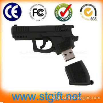 Wonderful Handgun PVC Gifts USB Flash Drive 2GB~32GB (N-014)